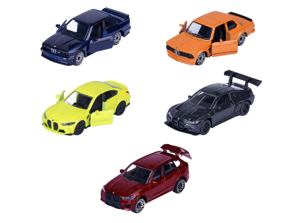 "BMW Edition" 5 Piece Set 1/64 Diecast Model Cars by Majorette Majorette