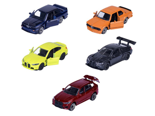 "BMW Edition" 5 Piece Set 1/64 Diecast Model Cars by Majorette Majorette