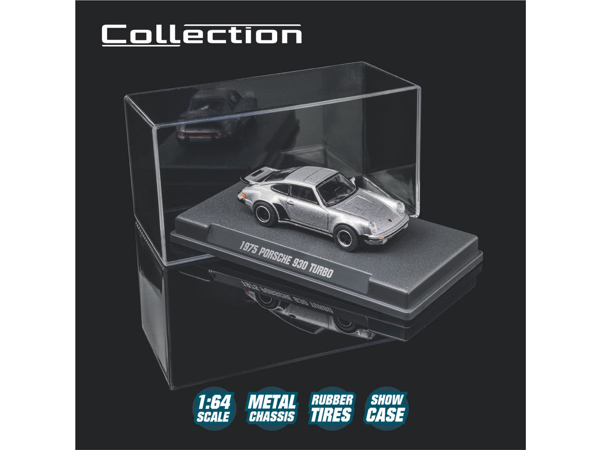 1975 Porsche 930 Turbo Silver Metallic "Collection" Series 1/64 Diecast Model Car by Majorette Majorette