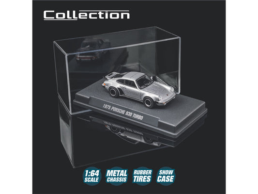 1975 Porsche 930 Turbo Silver Metallic "Collection" Series 1/64 Diecast Model Car by Majorette Majorette