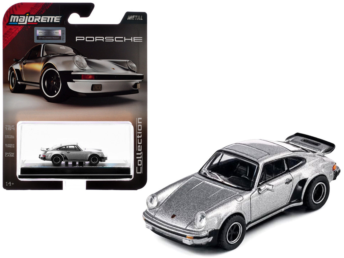 1975 Porsche 930 Turbo Silver Metallic "Collection" Series 1/64 Diecast Model Car by Majorette Majorette