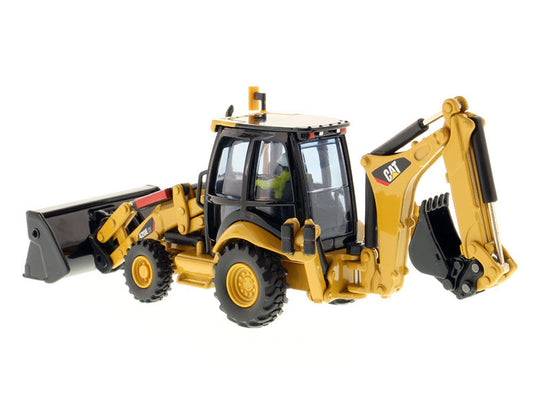 CAT Caterpillar 420E Center Pivot Backhoe Loader with Working Tools with Operator "Core Classics Series" 1/50 Diecast Model by Diecast Masters Diecast Masters