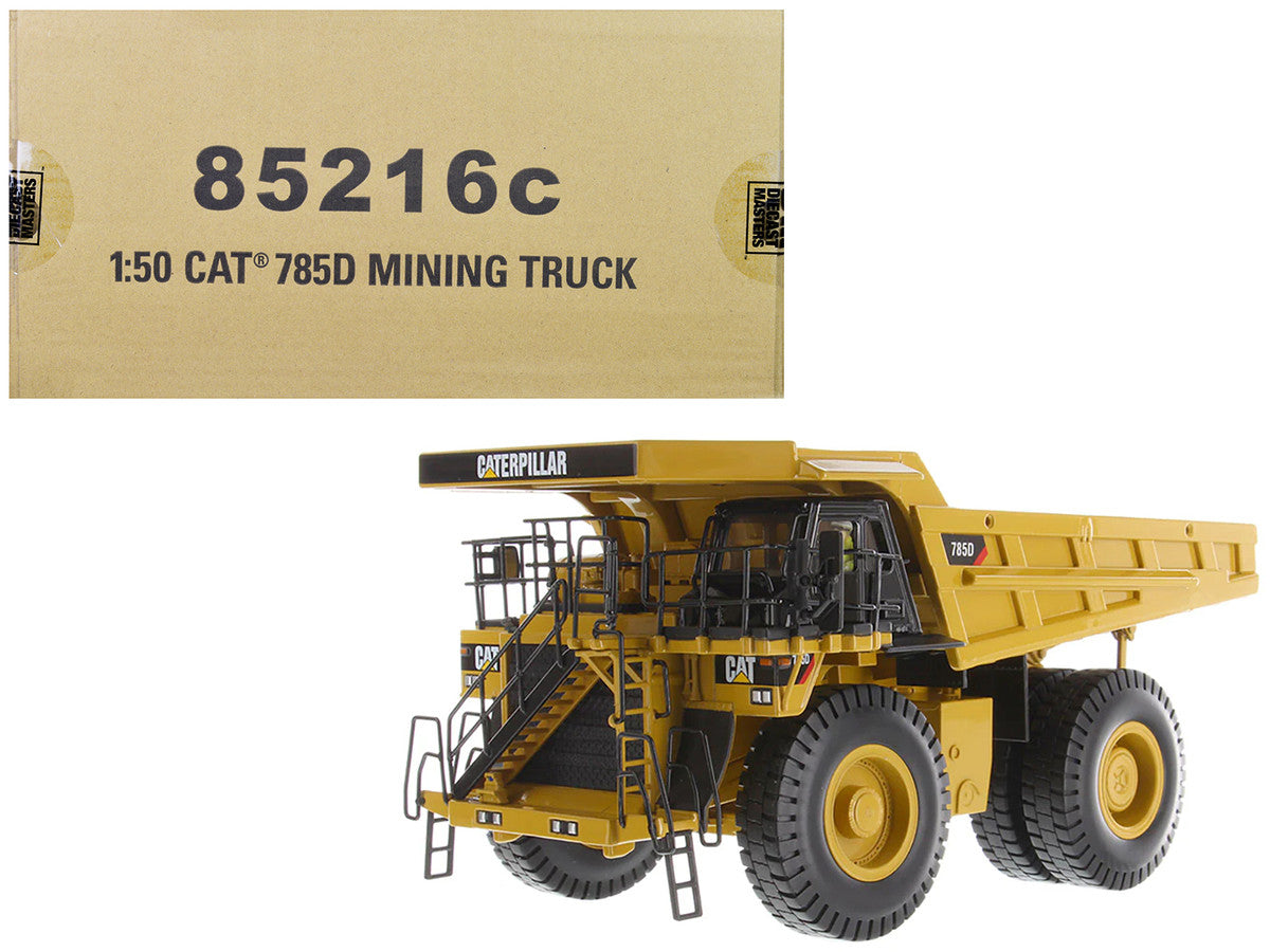CAT Caterpillar 785D Mining Truck Yellow with Operator "Core Classics" Series 1/50 Diecast Model by Diecast Masters-0