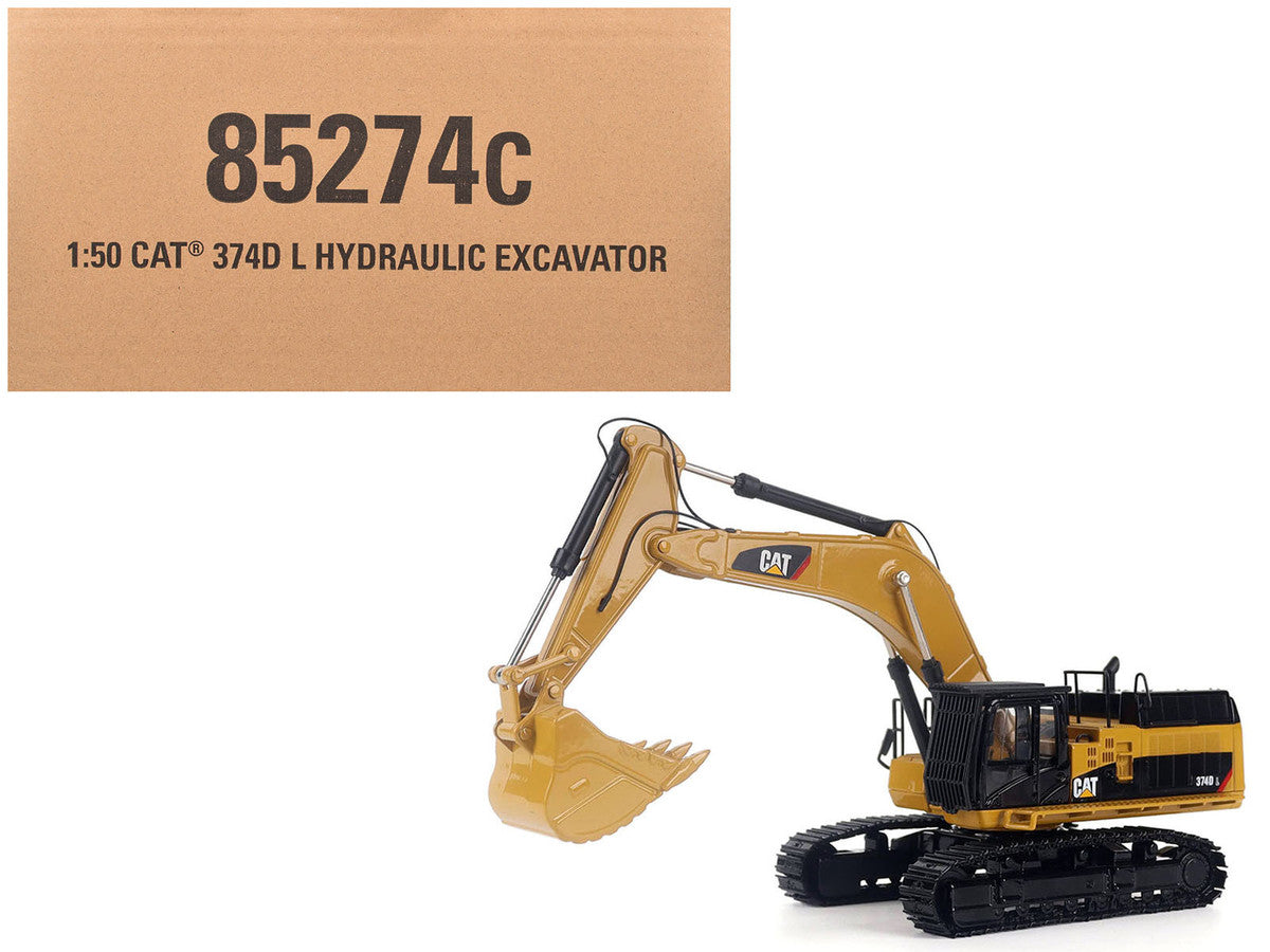 CAT Caterpillar 374D L Hydraulic Excavator Yellow "Core Classics" Series 1/50 Diecast Model by Diecast Masters Diecast Masters