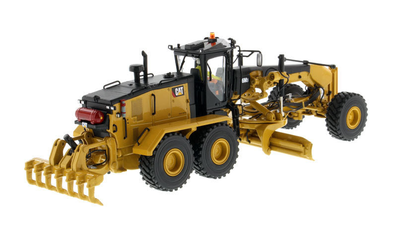 CAT Caterpillar 16M3 Motor Grader with Operator "High Line Series" 1/50 Diecast Model by Diecast Masters-2