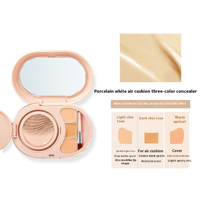 Water Light Cushion Foundation Face Repair Concealer Durable Not Easy To Makeup CJD