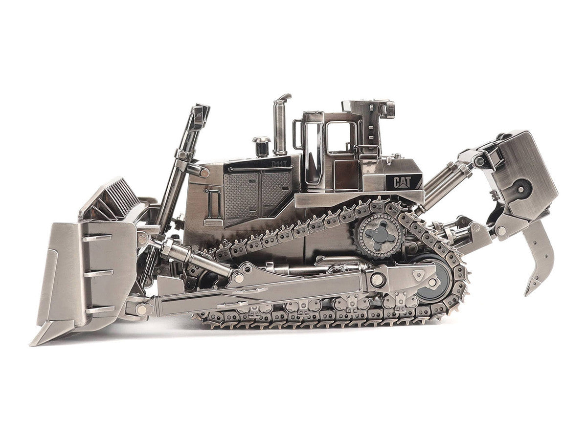 CAT Caterpillar D11T Track Type Tractor Dozer Antique Silver Finish "Commemorative Series" 1/50 Diecast Model by Diecast Masters Diecast Masters