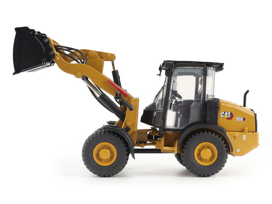 CAT Caterpillar 906 Compact Wheel Loader Yellow with Operator "High Line Series" 1/50 Diecast Model by Diecast Masters-0
