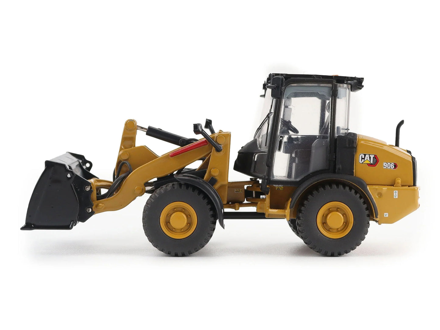 CAT Caterpillar 906 Compact Wheel Loader Yellow with Operator "High Line Series" 1/50 Diecast Model by Diecast Masters