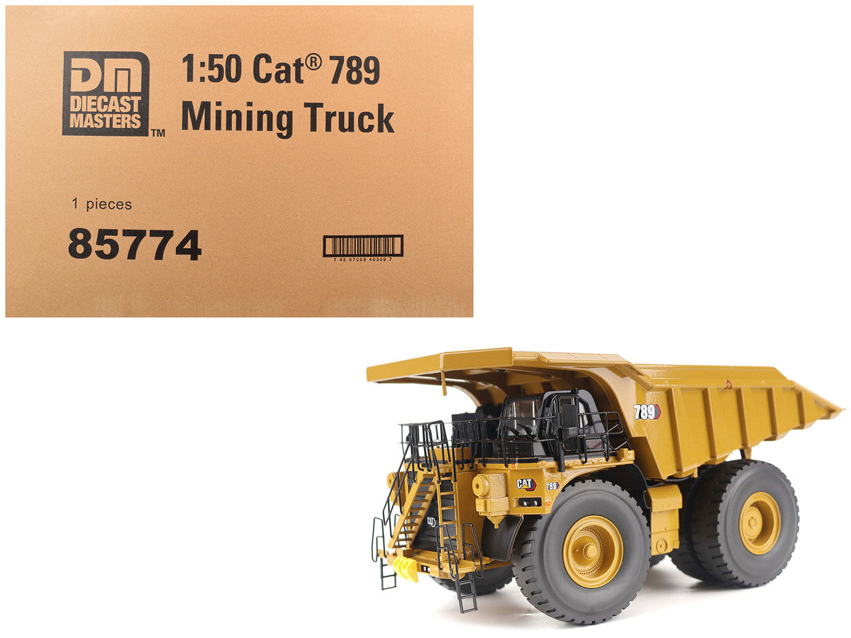 CAT Caterpillar 789 Mining Truck Yellow "High Line" Series 1/50 Diecast Model by Diecast Masters Diecast Masters