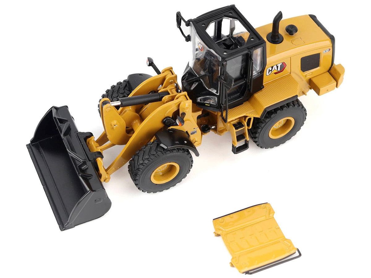 CAT Caterpillar 930 Wheel Loader with Operator Yellow "High Line" Series 1/50 Diecast Model by Diecast Masters Diecast Masters