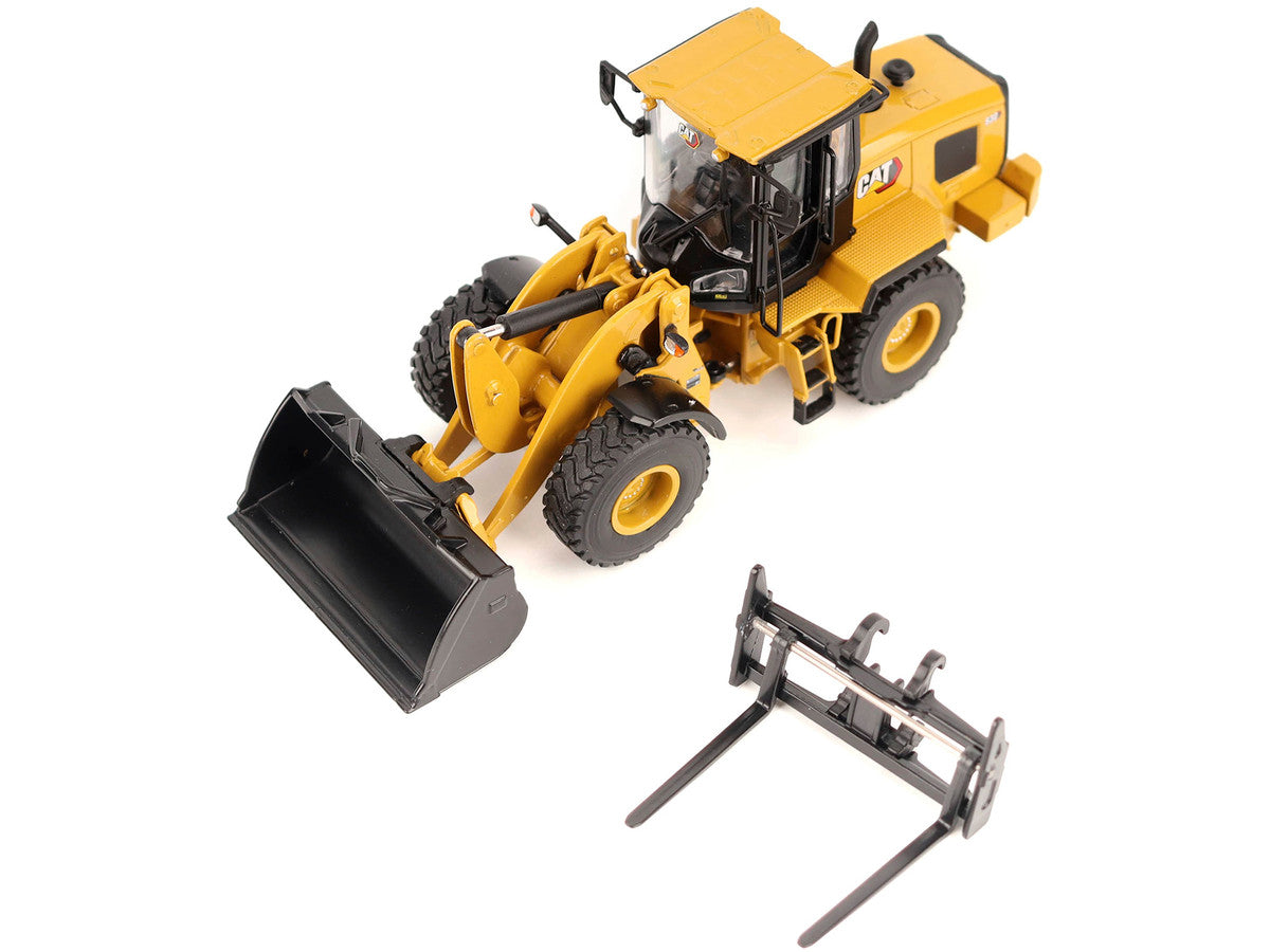 CAT Caterpillar 930 Wheel Loader with Operator Yellow "High Line" Series 1/50 Diecast Model by Diecast Masters Diecast Masters