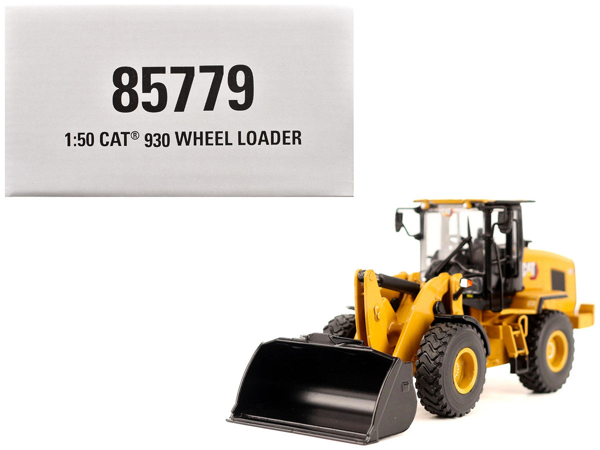 CAT Caterpillar 930 Wheel Loader with Operator Yellow "High Line" Series 1/50 Diecast Model by Diecast Masters Diecast Masters