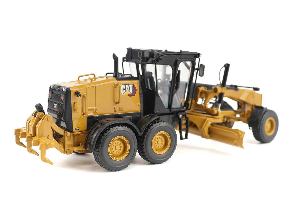CAT Caterpillar 140 LVR Motor Grader Yellow with Black Top "High Line" Series 1/50 Diecast Model by Diecast Masters Diecast Masters