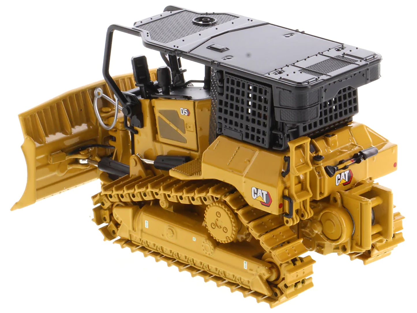 CAT Caterpillar D5 XR Fire Suppression Track Type Dozer Yellow "High Line" Series 1/50 Diecast Model by Diecast Masters