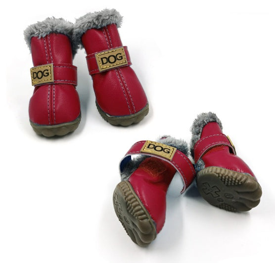 Dog Thick Snow Boots Keep Warm Teddy Autumn And Winter VIP Shoes LadyShow.Store