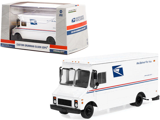Grumman Olson Custom Delivery Truck White USPS "United States Postal Service" 1/43 Diecast Model by Greenlight-0