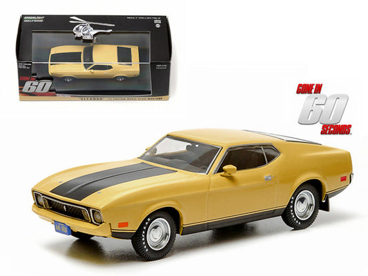 1973 Ford Mustang Mach 1 Yellow "Eleanor" "Gone in Sixty Seconds" Movie (1974) 1/43 Diecast Model Car by Greenlight Greenlight