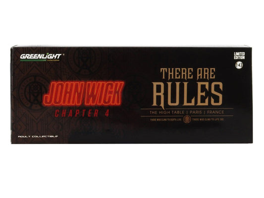 1971 Plymouth Barracuda Black "John Wick: Chapter 4" (2023) Movie "Hollywood" Series 1/43 Diecast Model Car by Greenlight Greenlight