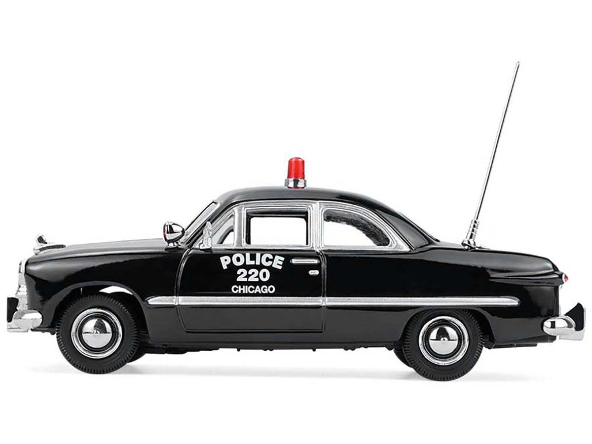 1949 Ford Custom Police Car "Chicago Police Department" Black 1/64 Diecast Model Car by Greenlight Greenlight