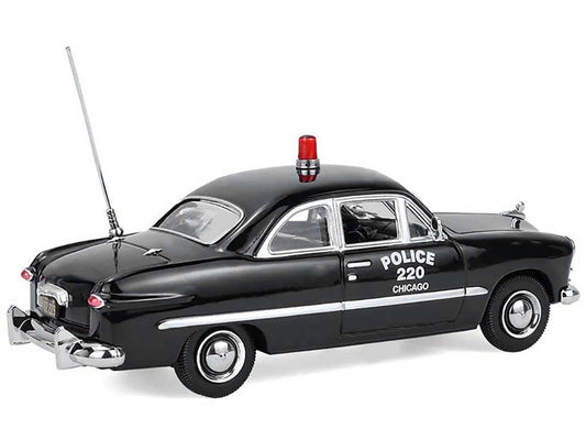 1949 Ford Custom Police Car "Chicago Police Department" Black 1/64 Diecast Model Car by Greenlight Greenlight