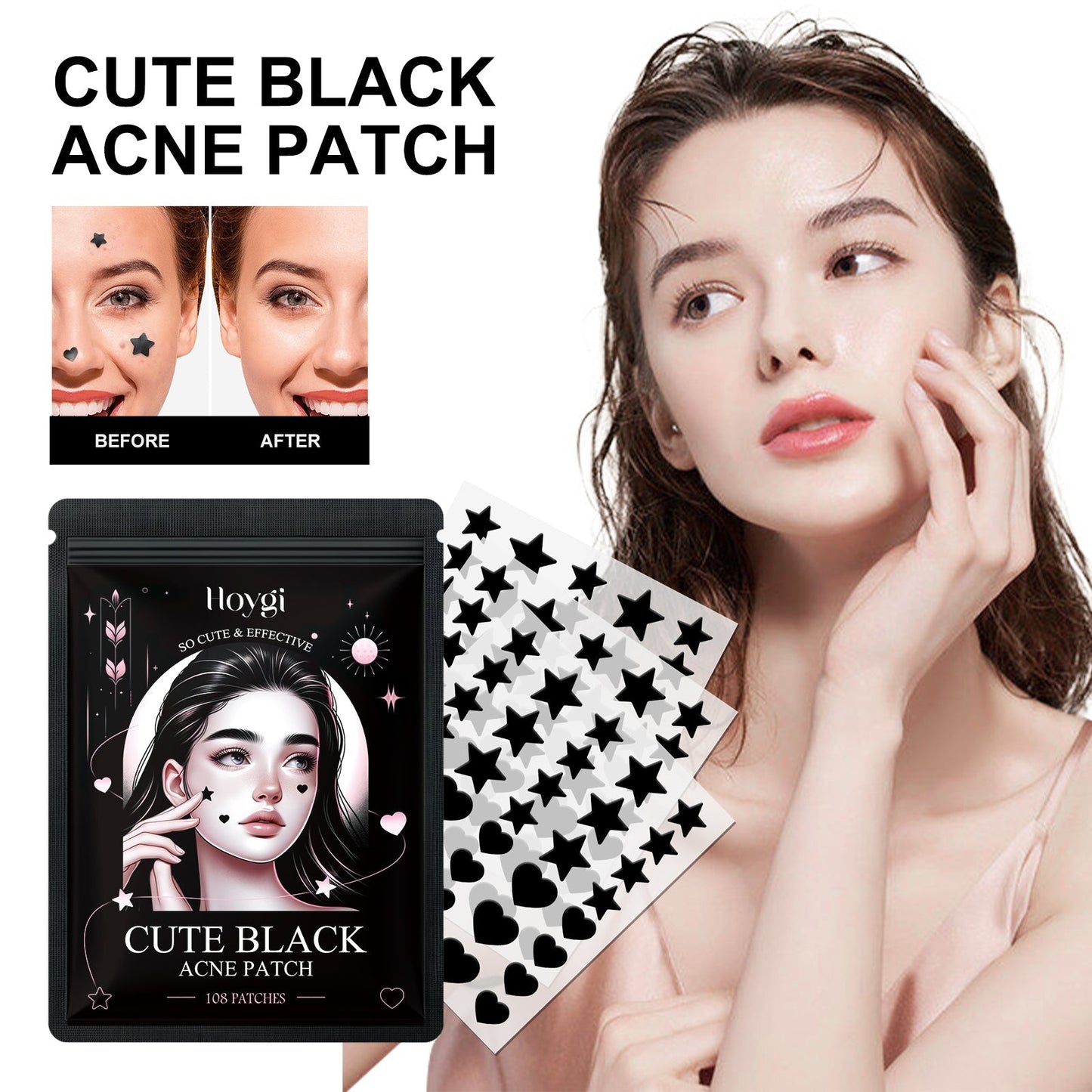 Cute Black Acne Patch Tri Light Beauty