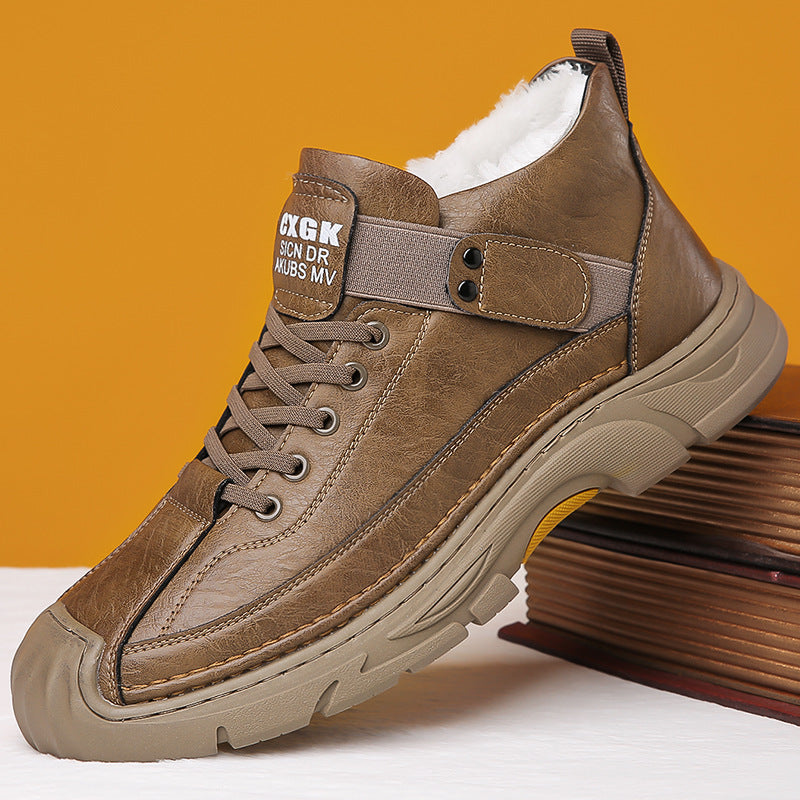 Men's Fleece-Lined Warm Casual Shoes Best YouTube Store