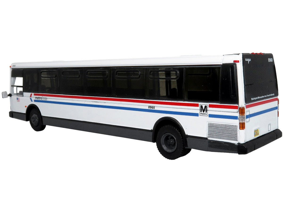1980 Grumman 870 Advanced Design Transit Bus WMATA (Washington Metropolitan Area Transit Authority) Metro Bus "16S Pentagon" "Vintage Bus & Motorcoach Collection" 1/87 Diecast Model by Iconic Replicas Iconic Replicas