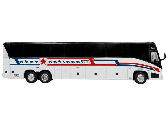 MCI J4500 Coach Bus "International Stage Lines" White "The Bus & Motorcoach Collection" Limited Edition to 504 pieces Worldwide 1/87 (HO) Diecast Model by Iconic Replicas Iconic Replicas