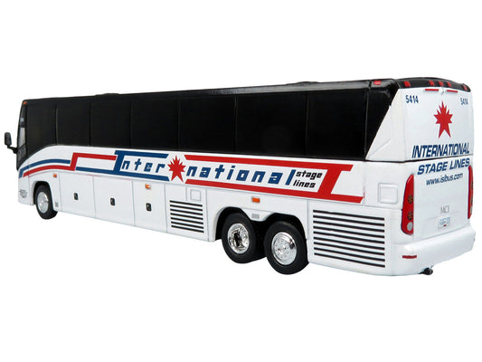 MCI J4500 Coach Bus "International Stage Lines" White "The Bus & Motorcoach Collection" Limited Edition to 504 pieces Worldwide 1/87 (HO) Diecast Model by Iconic Replicas Iconic Replicas
