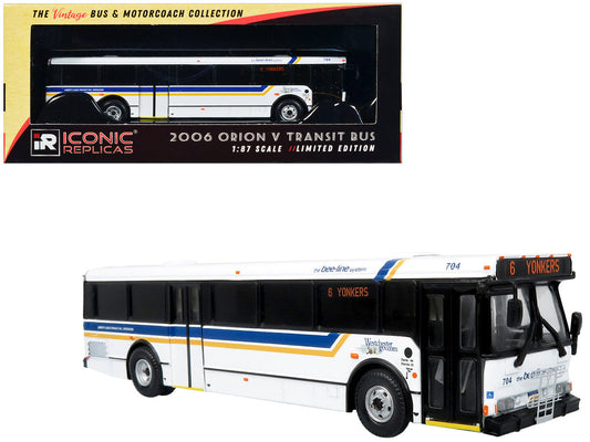 2006 Orion V Transit Bus Westchester NY Bee-Line "6 Yonkers" Limited Edition "The Vintage Bus and Motorcoach Collection" 1/87 (HO) Diecast Model by Iconic Replicas Iconic Replicas