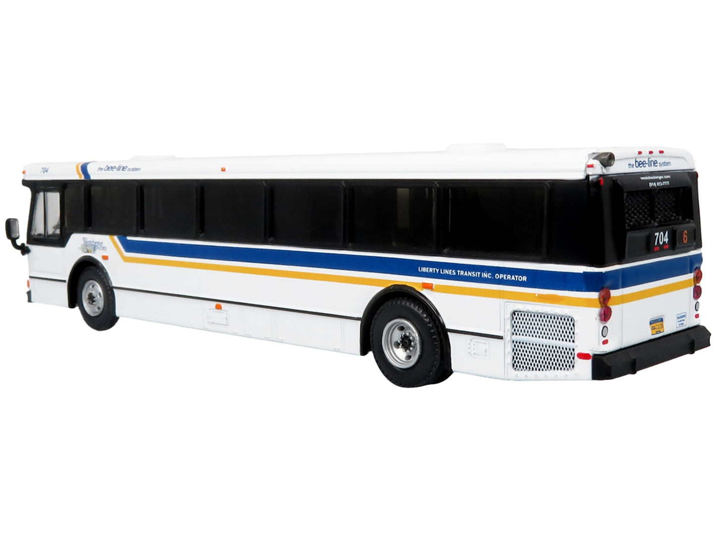 2006 Orion V Transit Bus Westchester, NY Bee-Line "6 Yonkers" Limited Edition "The Vintage Bus and Motorcoach Collection" 1/87 (HO) Diecast Model by Iconic Replicas