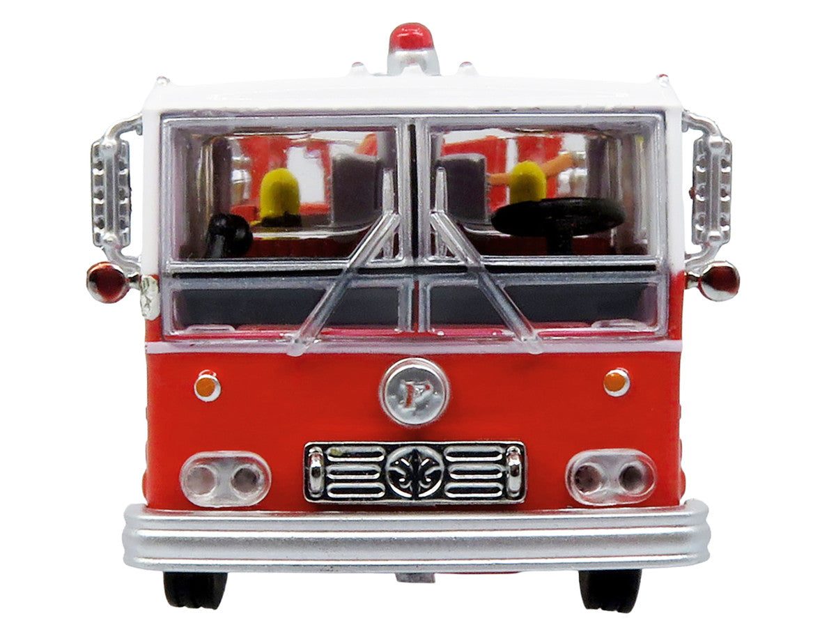 1974 Ward LaFrance Fire Engine "San Francisco Fire Department – Engine 31" Red with White Top "5 Alarm" Series Limited Edition 1/87 (HO) Diecast Model by Iconic Replicas Iconic Replicas