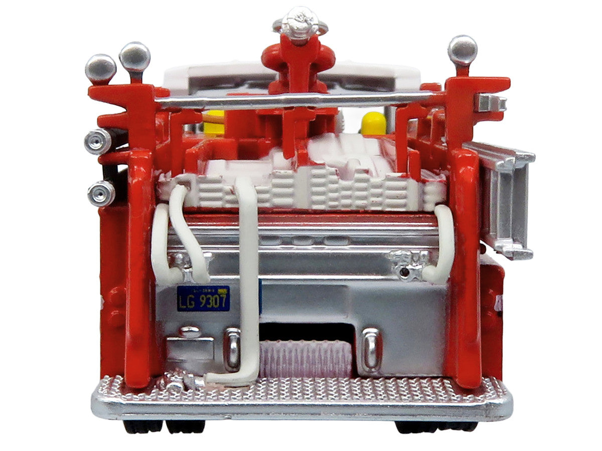 1974 Ward LaFrance Fire Engine "San Francisco Fire Department – Engine 31" Red with White Top "5 Alarm" Series Limited Edition 1/87 (HO) Diecast Model by Iconic Replicas Iconic Replicas