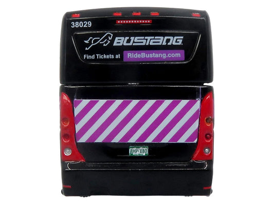 MCI D4520 Commuter Coach Bus "Bustang - Colorado Department of Transportation" Black "The Bus & Motorcoach Collection" Limited Edition to 504 pieces Worldwide 1/87 (HO) Scale Diecast Model by Iconic Replicas Iconic Replicas