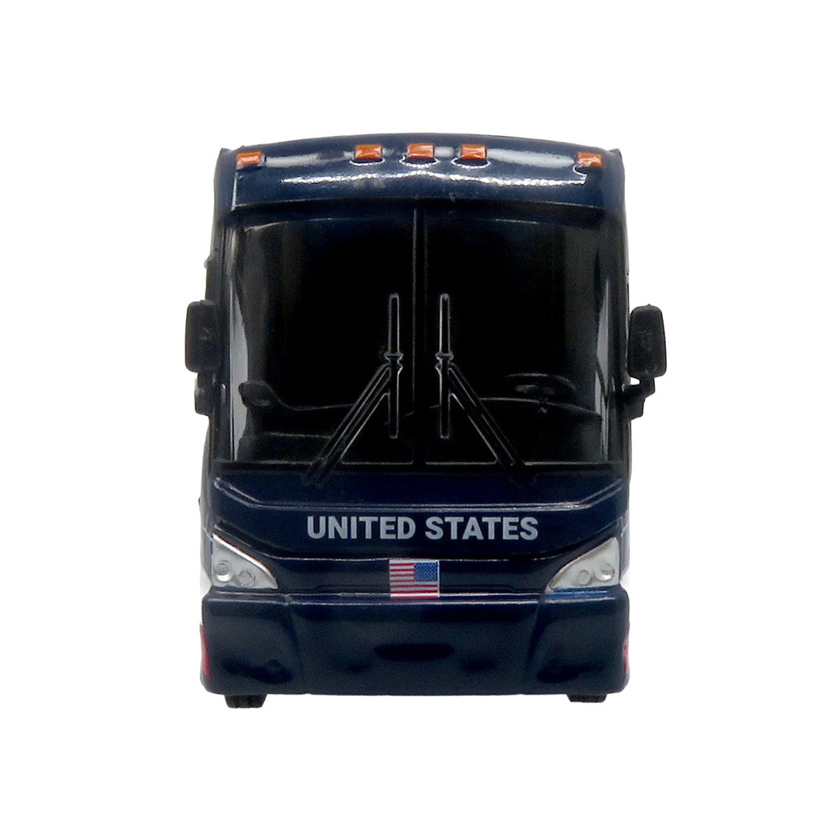 MCI J4500 Coach Bus "United States National Soccer Team" Dark Blue with Graphics "International Federation of the Global Game" Series Limited Edition to 504 pieces Worldwide 1/87 (HO) Diecast Model by Iconic Replicas Iconic Replicas