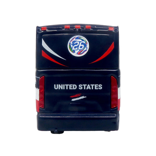 MCI J4500 Coach Bus "United States National Soccer Team" Dark Blue with Graphics "International Federation of the Global Game" Series Limited Edition to 504 pieces Worldwide 1/87 (HO) Diecast Model by Iconic Replicas-0