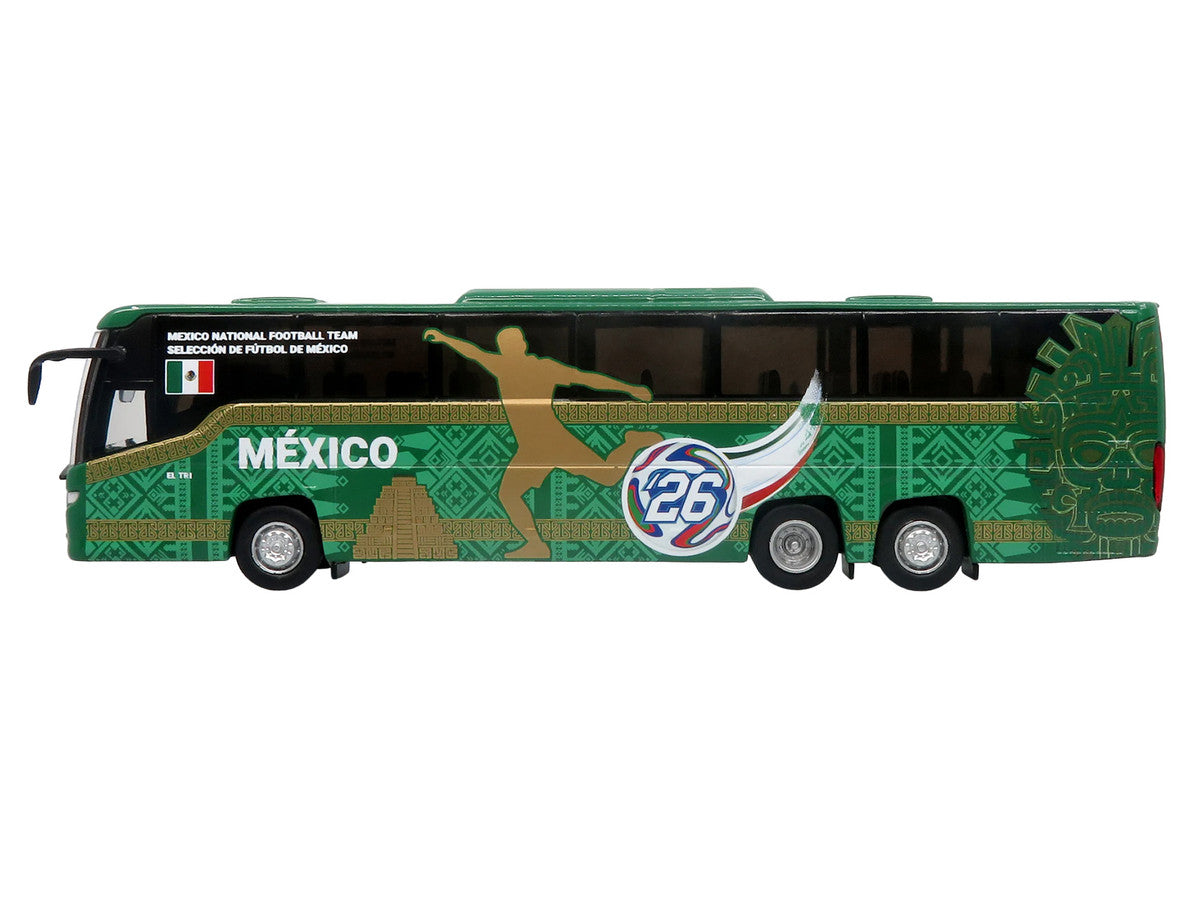 Scania Touring HD Coach Bus "Mexico National Football Team" Green with Graphics "International Federation of the Global Game" Series Limited Edition to 504 pieces Worldwide 1/87 (HO) Diecast Model by Iconic Replicas-1