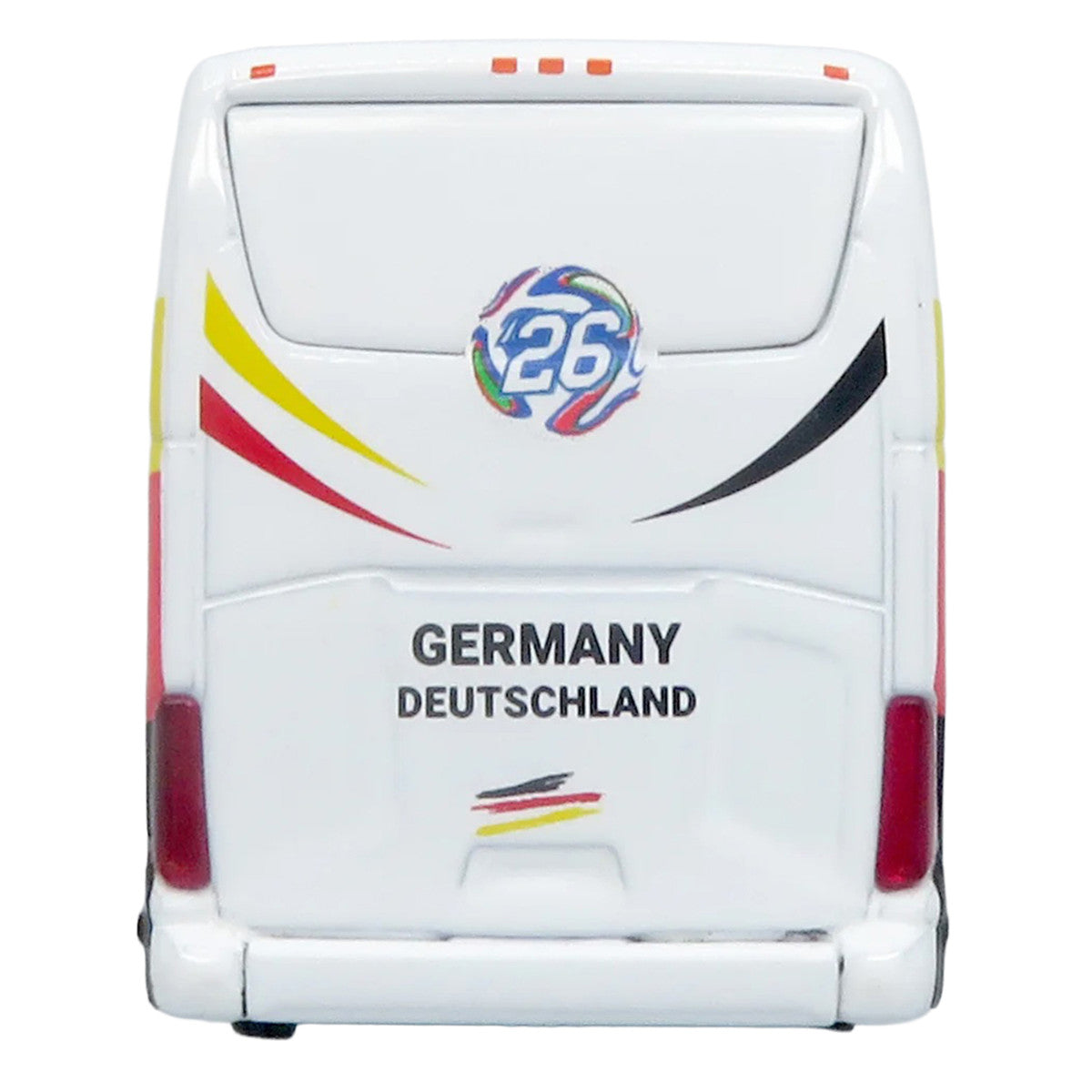 Daimler Tourrider Coach Bus "Germany National Football Team" White with Graphics "International Federation of the Global Game" Series Limited Edition to 504 pieces Worldwide 1/87 (HO) Diecast Model by Iconic Replicas-2