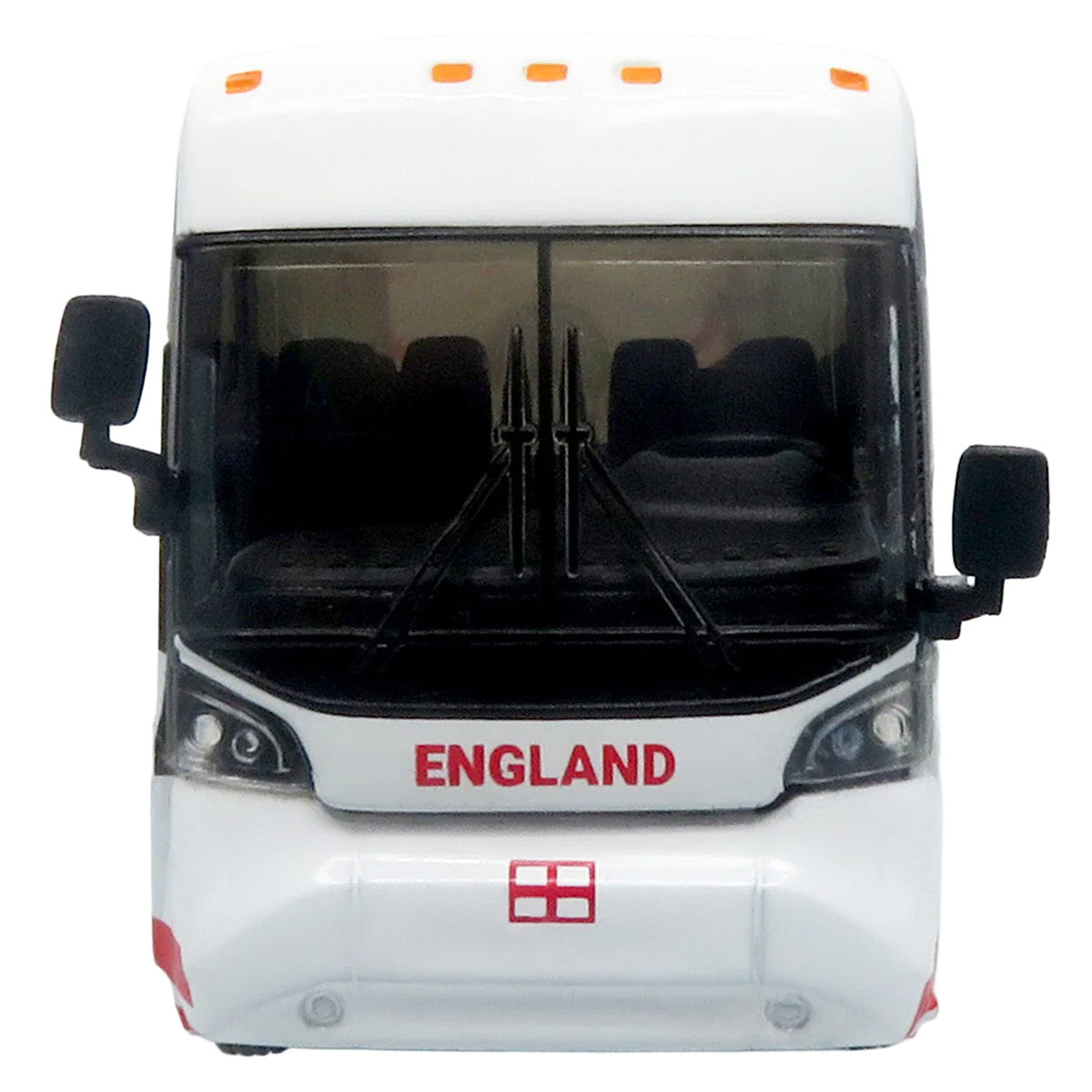 MCI D4520 Coach Bus "England National Football Team" White with Graphics "International Federation of the Global Game" Series Limited Edition to 504 pieces Worldwide 1/87 (HO) Diecast Model by Iconic Replicas Iconic Replicas