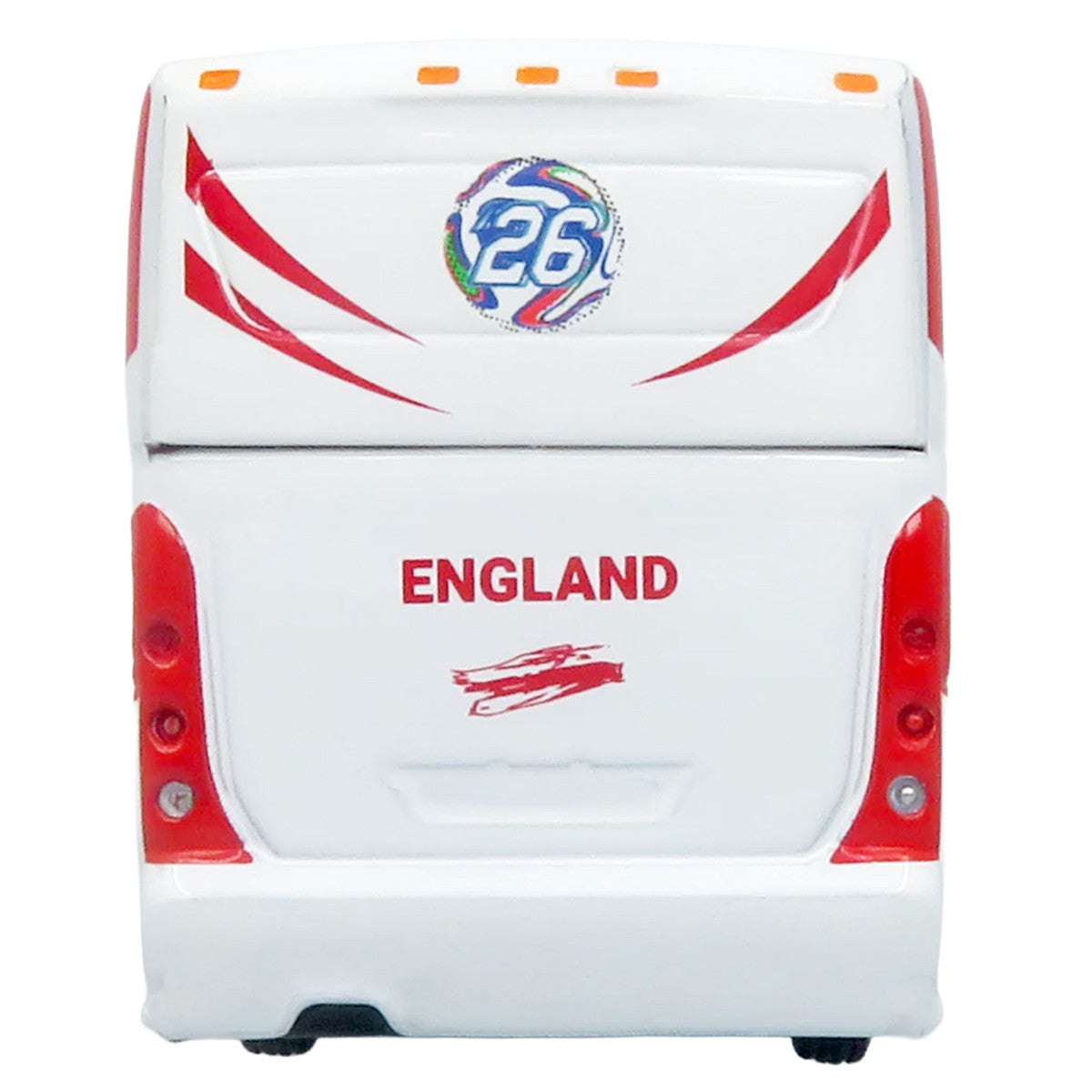 MCI D4520 Coach Bus "England National Football Team" White with Graphics "International Federation of the Global Game" Series Limited Edition to 504 pieces Worldwide 1/87 (HO) Diecast Model by Iconic Replicas Iconic Replicas