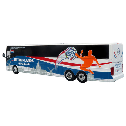 Van Hool CX-45 Coach Bus "Netherlands National Football Team" White with Graphics "International Federation of the Global Game" Series Limited Edition to 504 pieces Worldwide 1/87 (HO) Diecast Model by Iconic Replicas-0