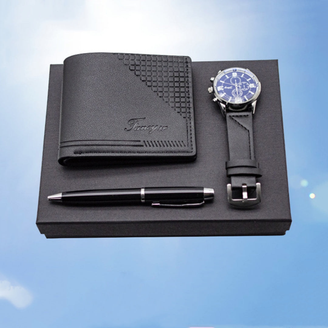 Creative Holiday Gift Wallet Pen Watch Set Best YouTube Store