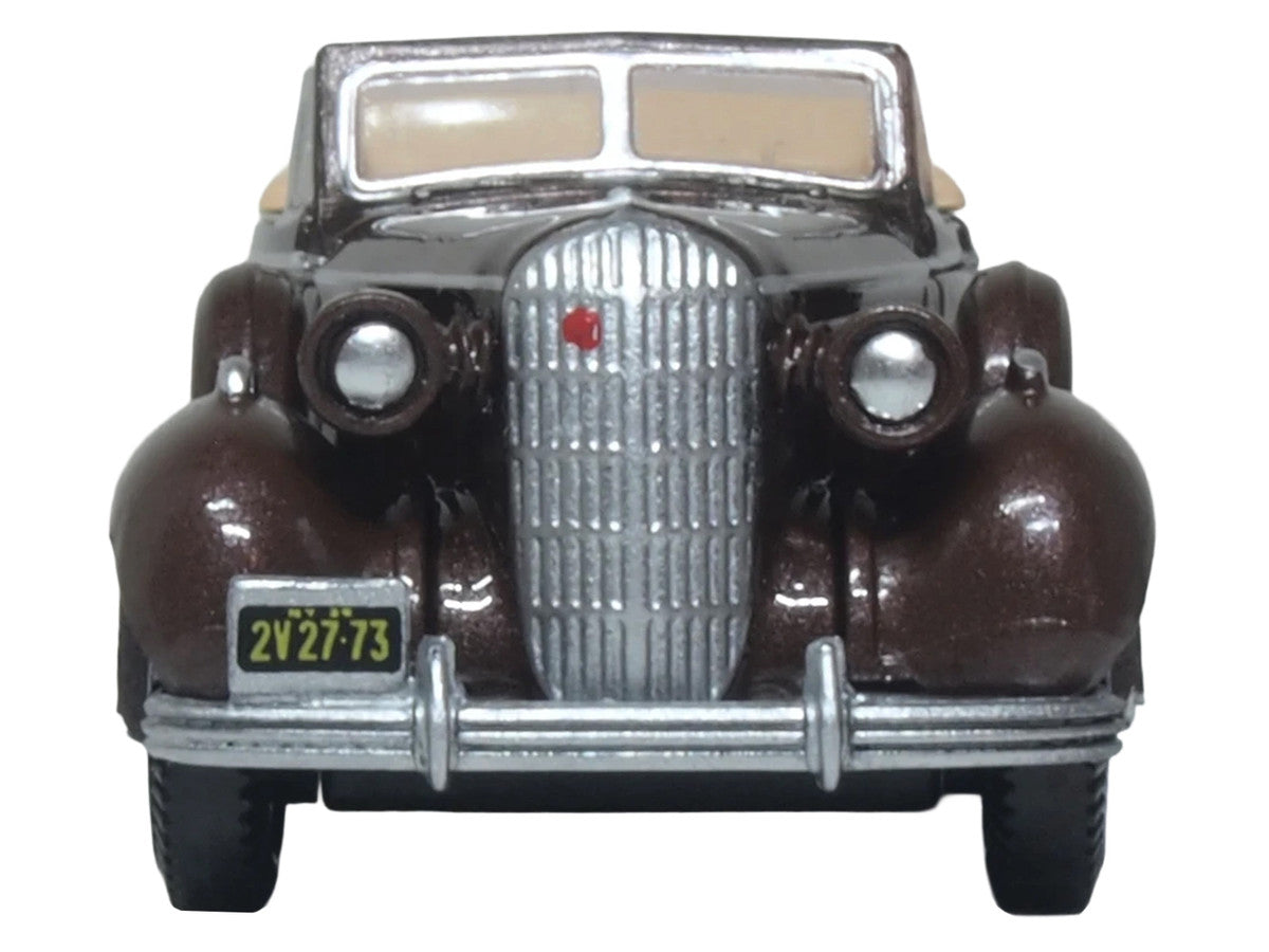 1936 Buick Special Convertible Bengal Brown Metallic 1/87 (HO) Scale Diecast Model Car by Oxford Diecast Oxford Diecast