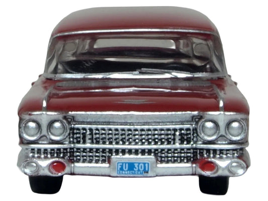 1959 Cadillac Miller-Meteor Futura Limousine Seminole Red 1/100 Scale Diecast Model Car by Oxford Diecast Oxford Diecast