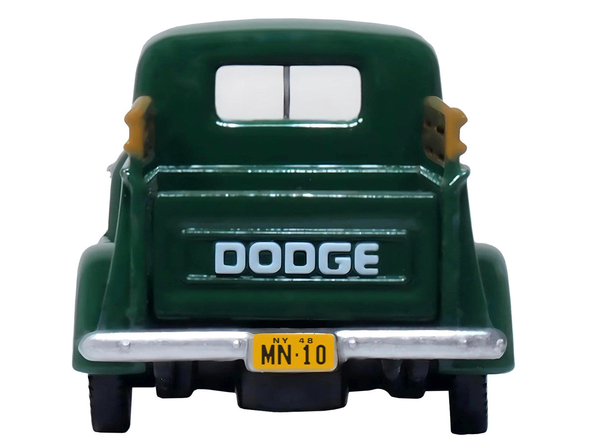 1948 Dodge B-1B Pickup Truck Green "Railway Express Agency" 1/87 (HO) Scale Diecast Model Car by Oxford Diecast Oxford Diecast