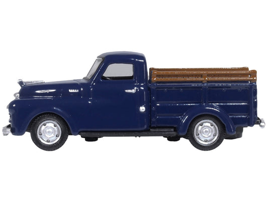 1948 Dodge B-1B Pickup Truck Waterway Blue 1/87 (HO) Scale Diecast Model Car by Oxford Diecast Oxford Diecast