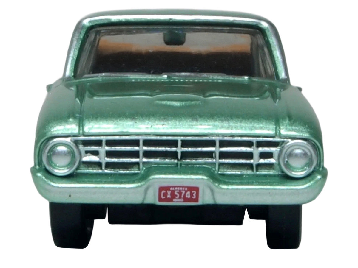 1960 Ford Falcon Ranchero Meadowvale Green Metallic with Load of Boxes 1/87 (HO) Scale Diecast Model Car by Oxford Diecast Oxford Diecast