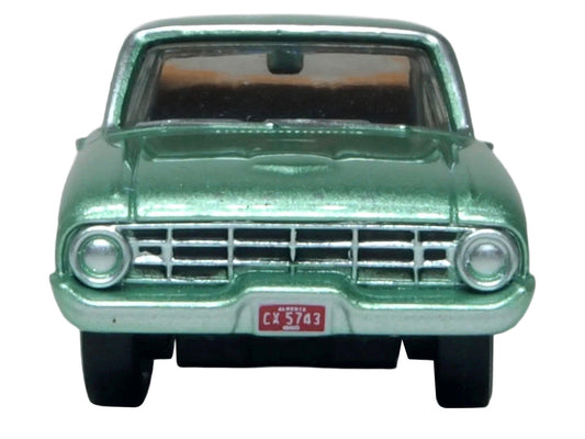 1960 Ford Falcon Ranchero Meadowvale Green Metallic with Load of Boxes 1/87 (HO) Scale Diecast Model Car by Oxford Diecast Oxford Diecast