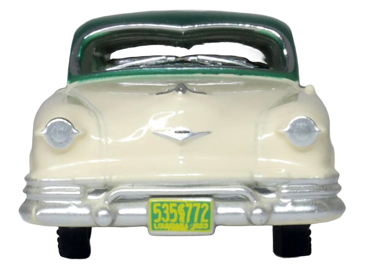 1953 Kaiser Manhattan Stardust Ivory with Jade Green Metallic Top 1/87 (HO) Scale Diecast Model Car by Oxford Diecast Oxford Diecast